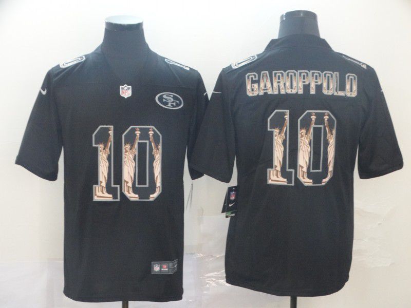 Men San Francisco 49ers #10 Garoppolo Black Nike Goddess fashion Edition NFL Jerseys